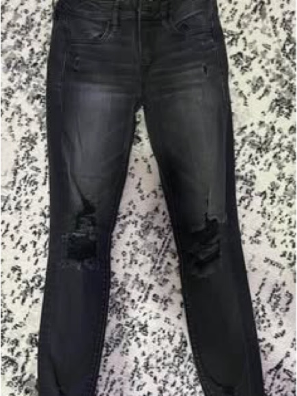 Women’s Black Distressed Skinny Jeans